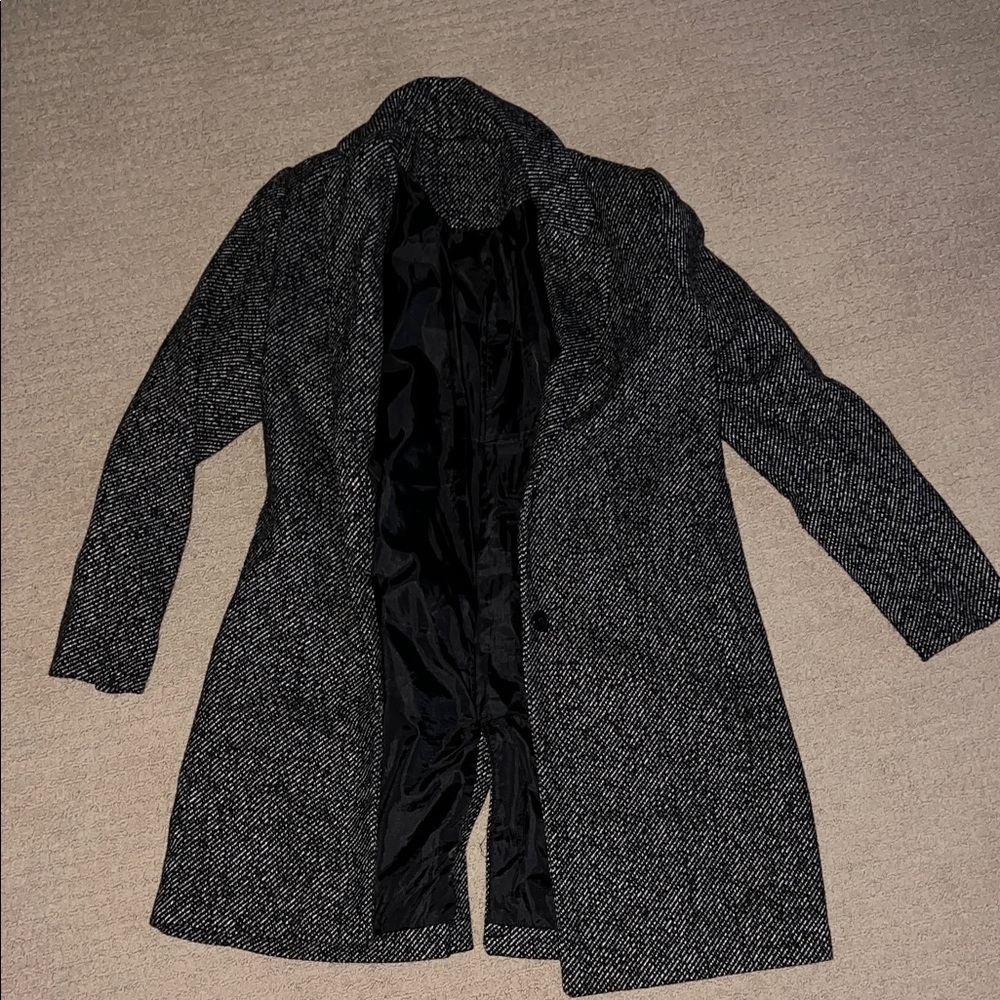 Stylish Black and White Coat